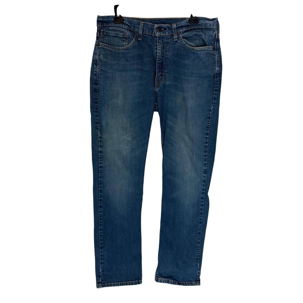 Levi's 514 Jeans Mens 34x29 Blue Medium Wash Regular Straight Stretch Denim‎